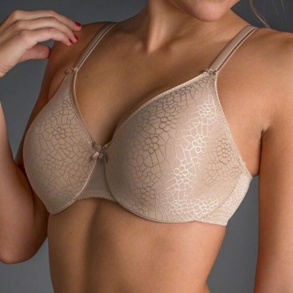 🆕CHANTELLE C Magnifique Seamless Minimizer Bra UnPadded UW Beige 36DDDD #1891 - Picture 1 of 10